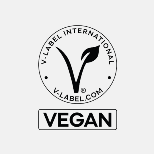 Sort-hvid version af certificeringen V-labels symbol