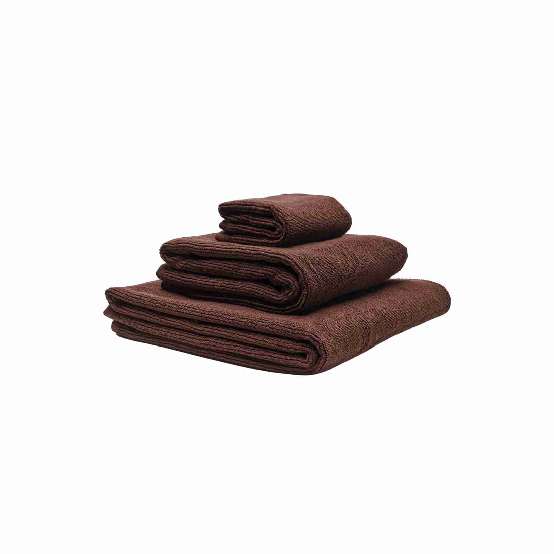 Økologiske håndklæder i farven brun